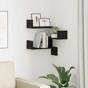 Scaffale da parete A parete Rovere Nero 40 x 40 x 49,5 cm 862652