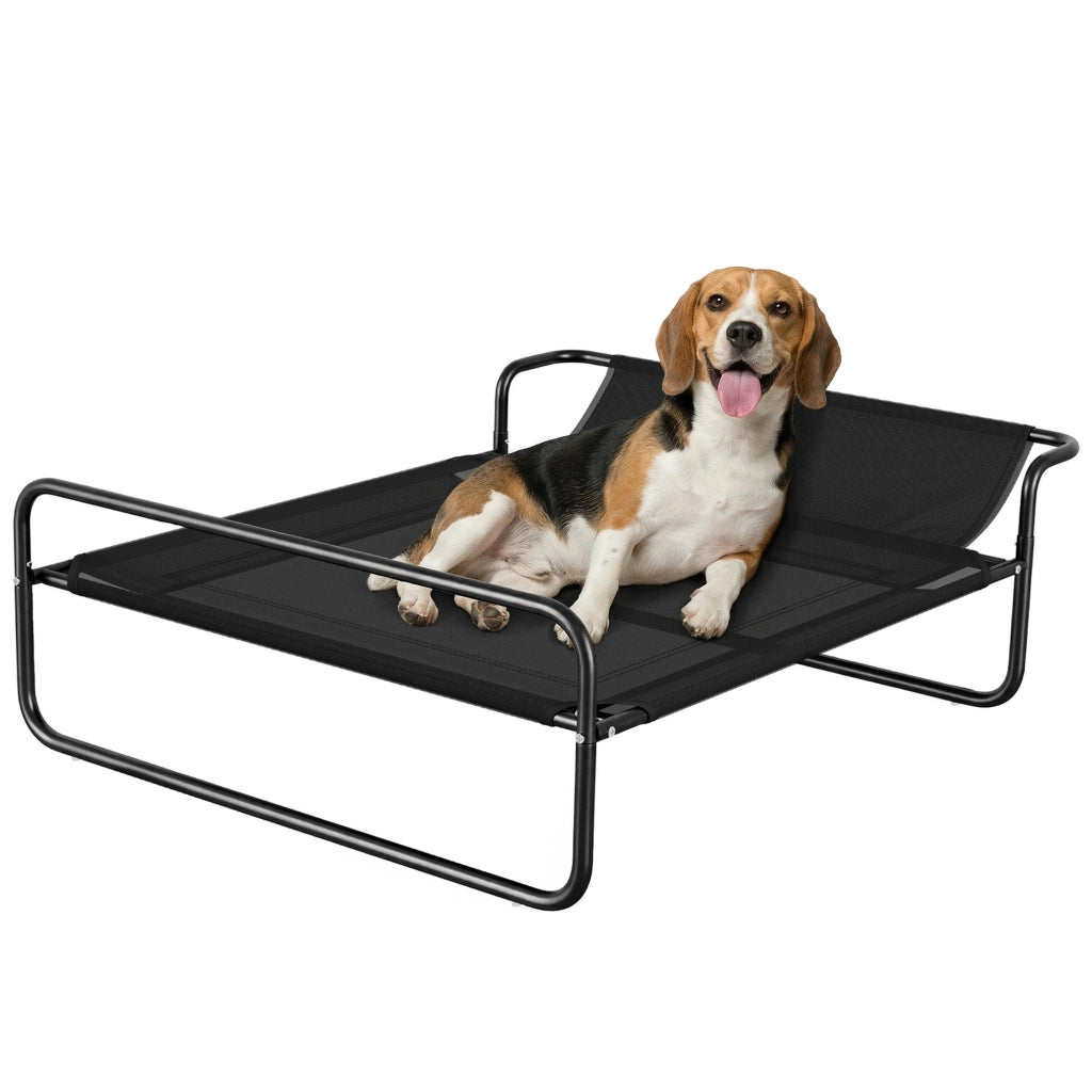 Letto per Cani Elevato ¨C Zephmum ¨C Nero 106x81x33 cm