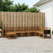 Set di divani da esterno 8 pcs Naturale