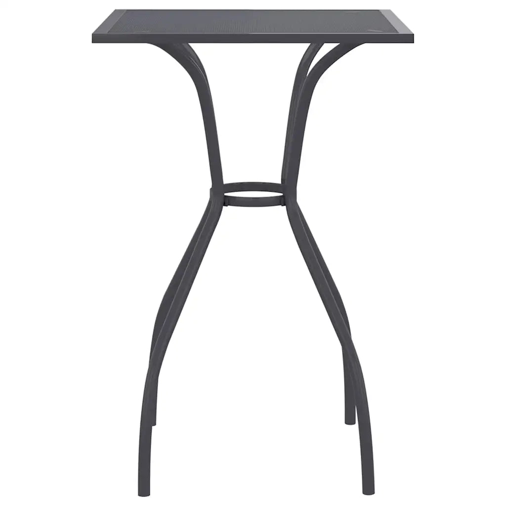 Tavolo da Giardino Antracite 50x50x72 cm Rete d'Acciaio 362730