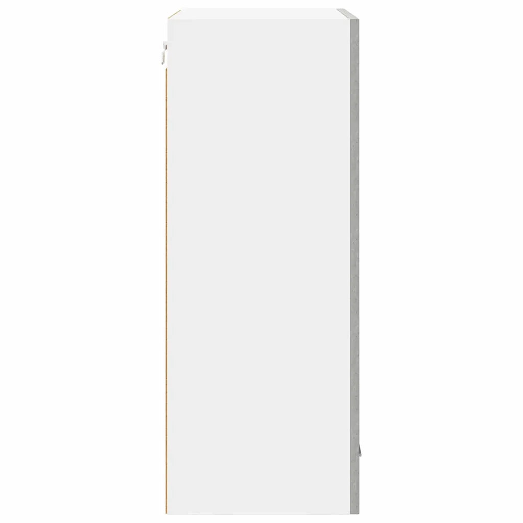 Armadio pensile Grigio Cemento e Bianco 50 x 31 x 80 cm 884269