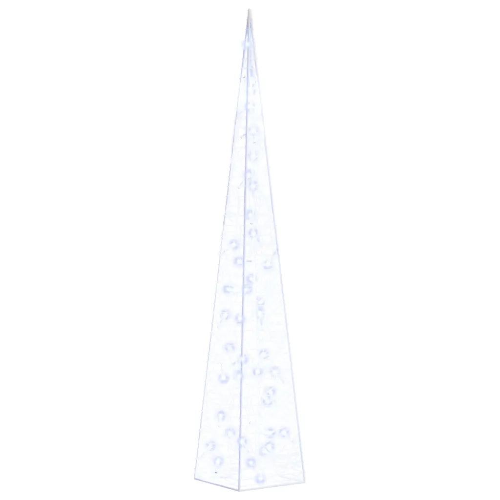 Cono di Luce LED Decorativo Acrilico Blu 90 cm 328961