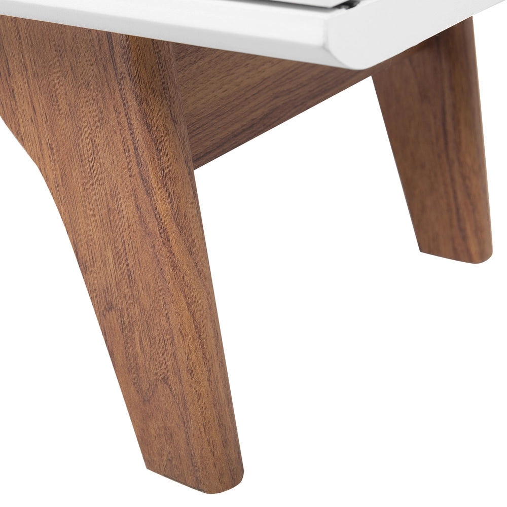 Porta TV Legno scuro Bianco TV Fino a 67ʺ Consigliato 5 Ripiani Cassetto Moderno