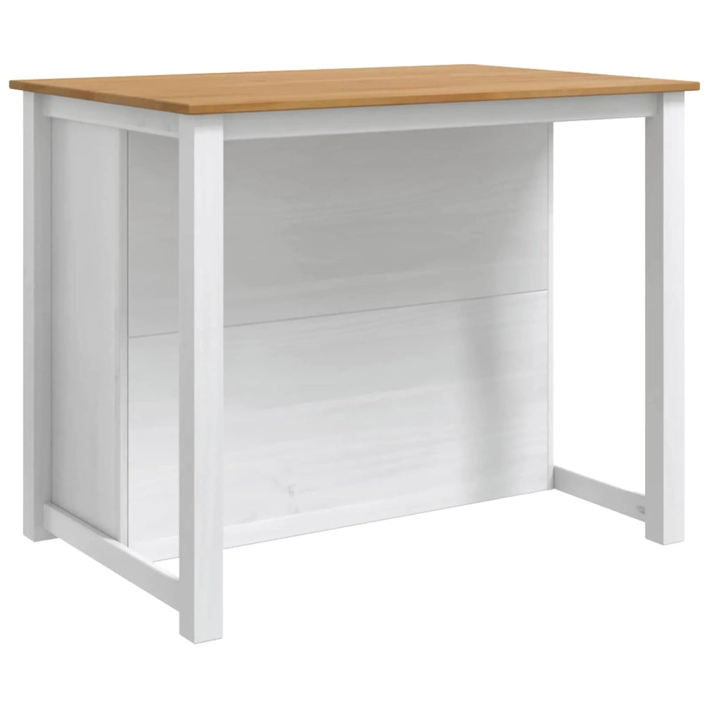 Carrello da Cucina PANAMA 2 pcs Bianco e Cera di Miele 3425391