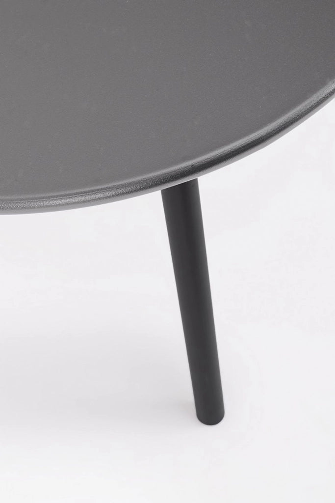 Set 5 Pezzi Salotto da Giardino con Divano 2 Poltrone e 2 Tavolini in Acciaio e Spunpoly Gargano Antracite