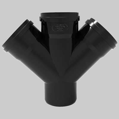 DERIVAZIONE PHONO BLACK 45  ° MF  100 x 50  50     REDI