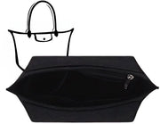 Organizzatore di borse Premium per borse lunghe, Organizzatore L di velluto (Nero L)