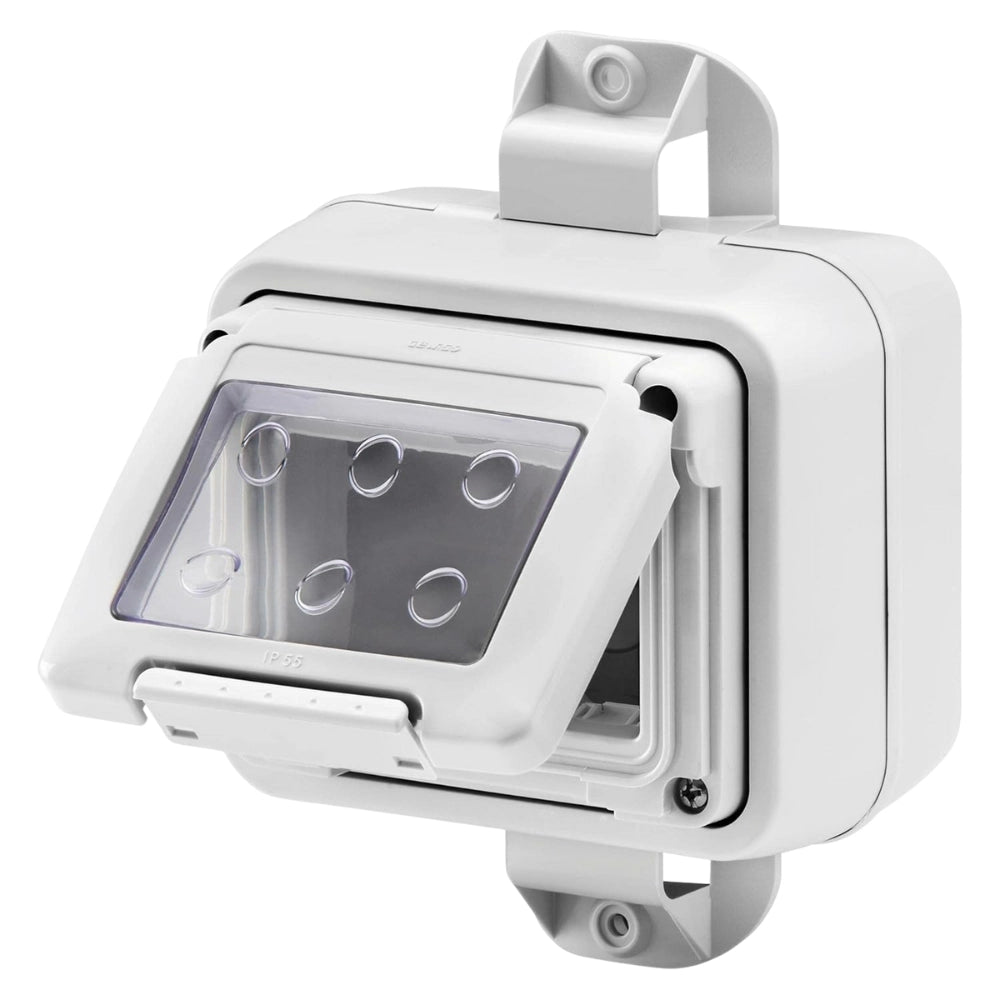 Gewiss 27057 contenitore stagno da palo 3 moduli ip55 grigio chiaro