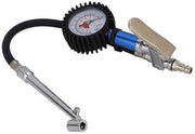 Pompa per gomme con manometro e inflatore - Manometro di pressione e connessione rapida - Misuratore di pressione dei pneumatici - Adattatore di pompa universale