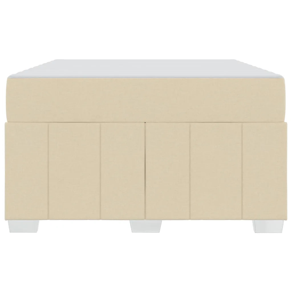 Struttura del letto con materasso Crema 120 x 200 cm Tessuto 3398284