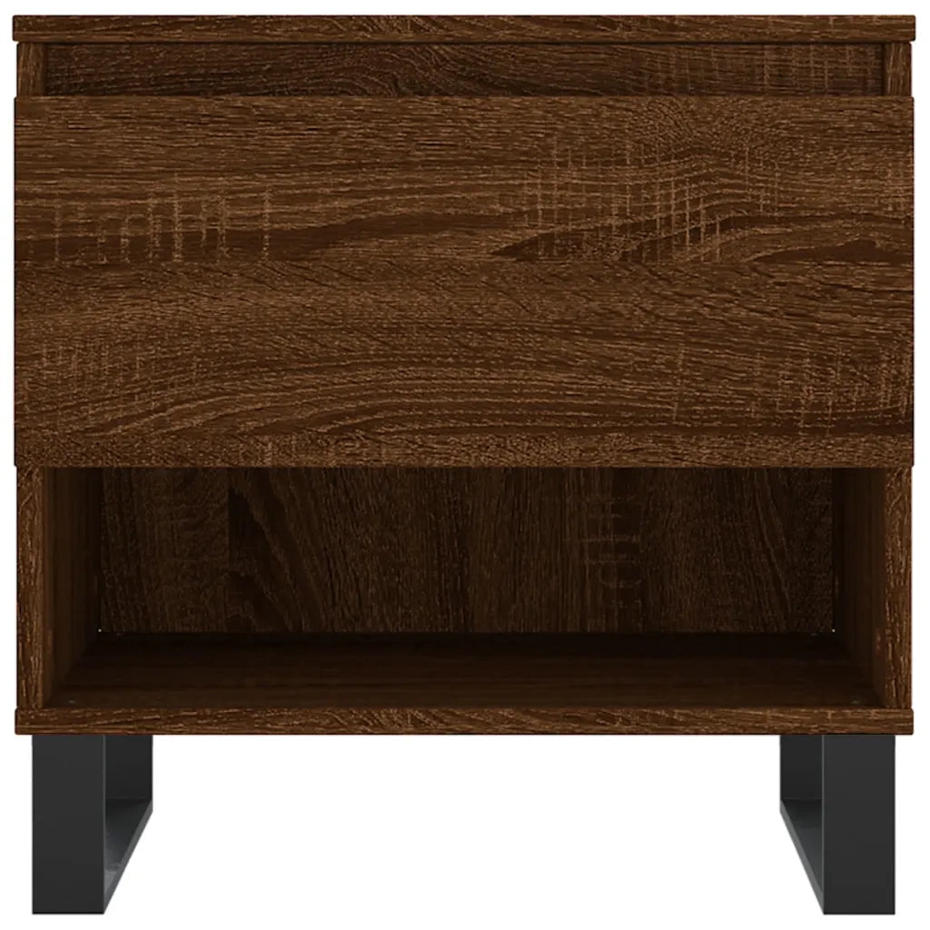 2 pz Tavolini salotto | Tavolino da caff¨¨ | Tavolino da Soggiorno Rovere Marrone 50x46x50 Legno Multistrato