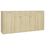 Credenza-Buffet-Armadio da cucina Rovere Sonoma 160x36x75 cm in Legno Multistrato