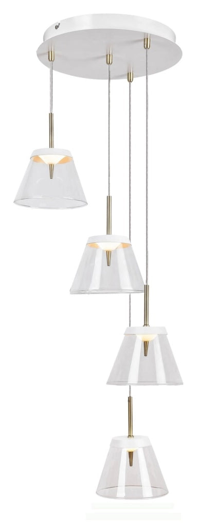 Lampadario sospeso LED 24W bianco Ø39 Aviana Rabalux