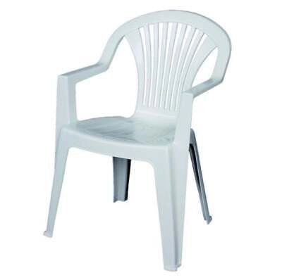 SEDIA LIDO IN POLIPROPILENE BIANCA cm. 57x58x82H PZ. 4