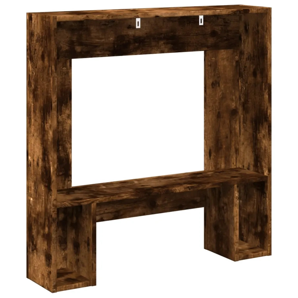 Cornice per Camino Rovere Fumo 81x18x82 cm in Truciolato CFW7625738