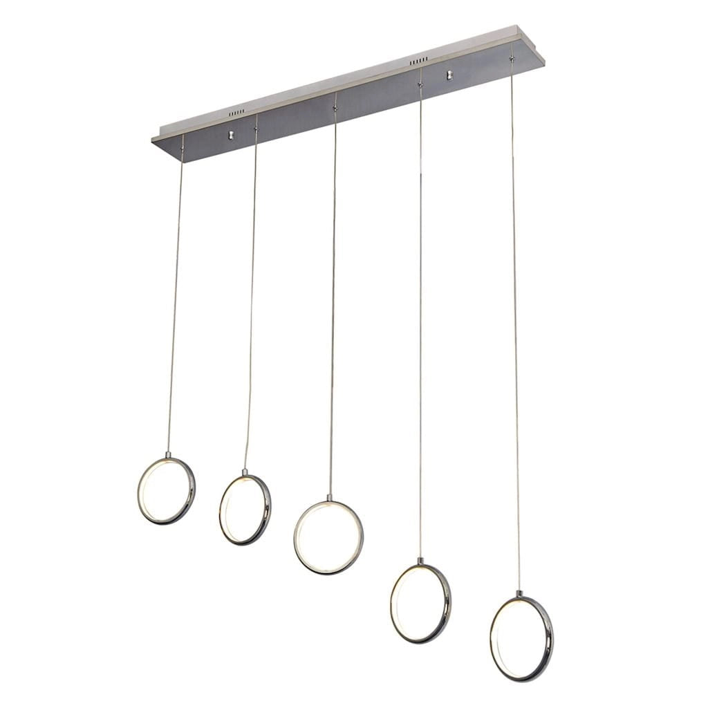 Lampadario Milagro Anello 5 luci LED 35W 4000K cromato