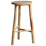 Sgabello da bagno Tavolino decorativo in bambù naturale Treppiede moderno in stile scandinavo