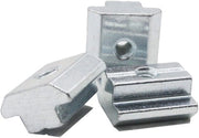 Materiali di fissaggio - Piatto di fissaggio pesante - Tipo B - Dimensioni 10x10x5 mm - Adatto per foro 6 - Diametro viti M4 - Versione sottoposta