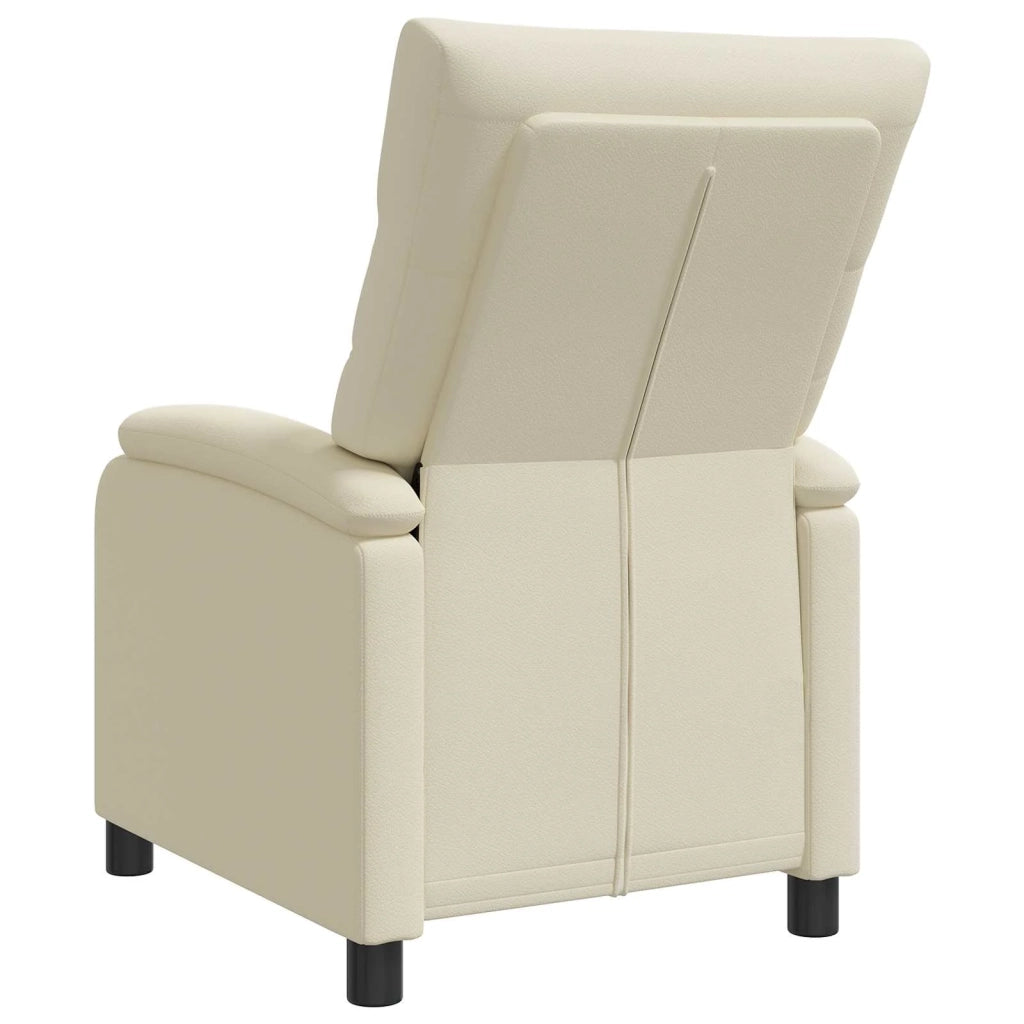 Divano Sedia-Poltrona reclinabile Crema Similpelle 974955