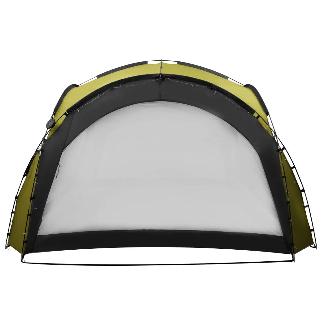 Tenda per Feste con LED e 4 Pareti-Tenda da campeggio 3,6x3,6x2,3 m Verde