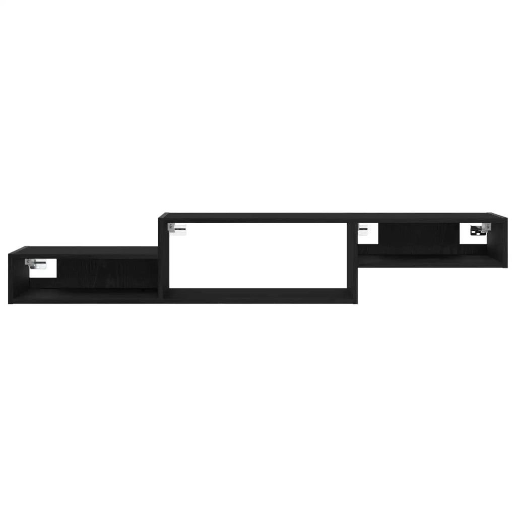 Mobile TV da Parete A parete Rovere Nero 150 x 28 x 26 cm