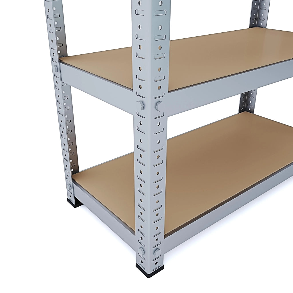 Scaffale In Metallo E MDF Ad Alta Portata Fino A 875 Kg Con 5 Ripiani Regolabili Ideale Per Garage Officina Cantina Capannone Magazzino Design Modulare 180 X 90 X 40 Cm Colore