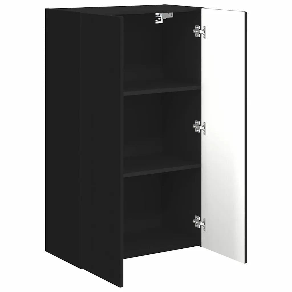 Mobile TV da parete-Mobile TV a Muro-Credenza TV Nero 59,5 x 31 x 100 cm Legno multistrato