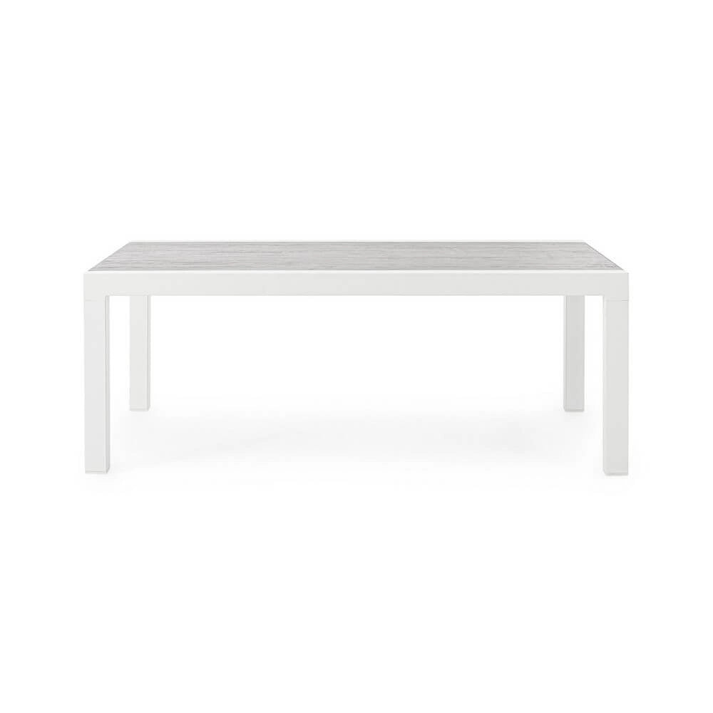 Tavolino da Giardino in Alluminio con Piano in Ceramica 120x70 - BREEZE