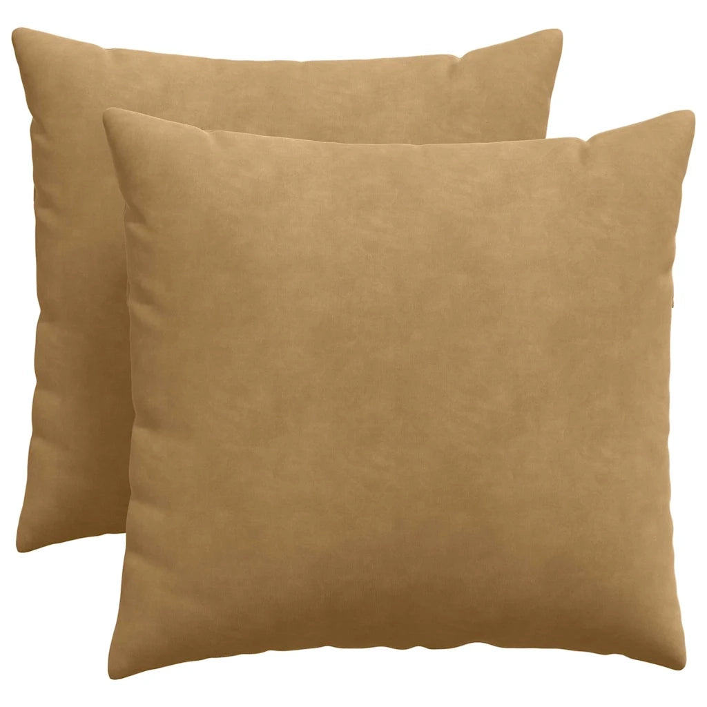 Cuscini da Divano 2 pz-Set di 2 Cuscini per Sofa Marrone 50 x 50 cm Tessuto in Cords