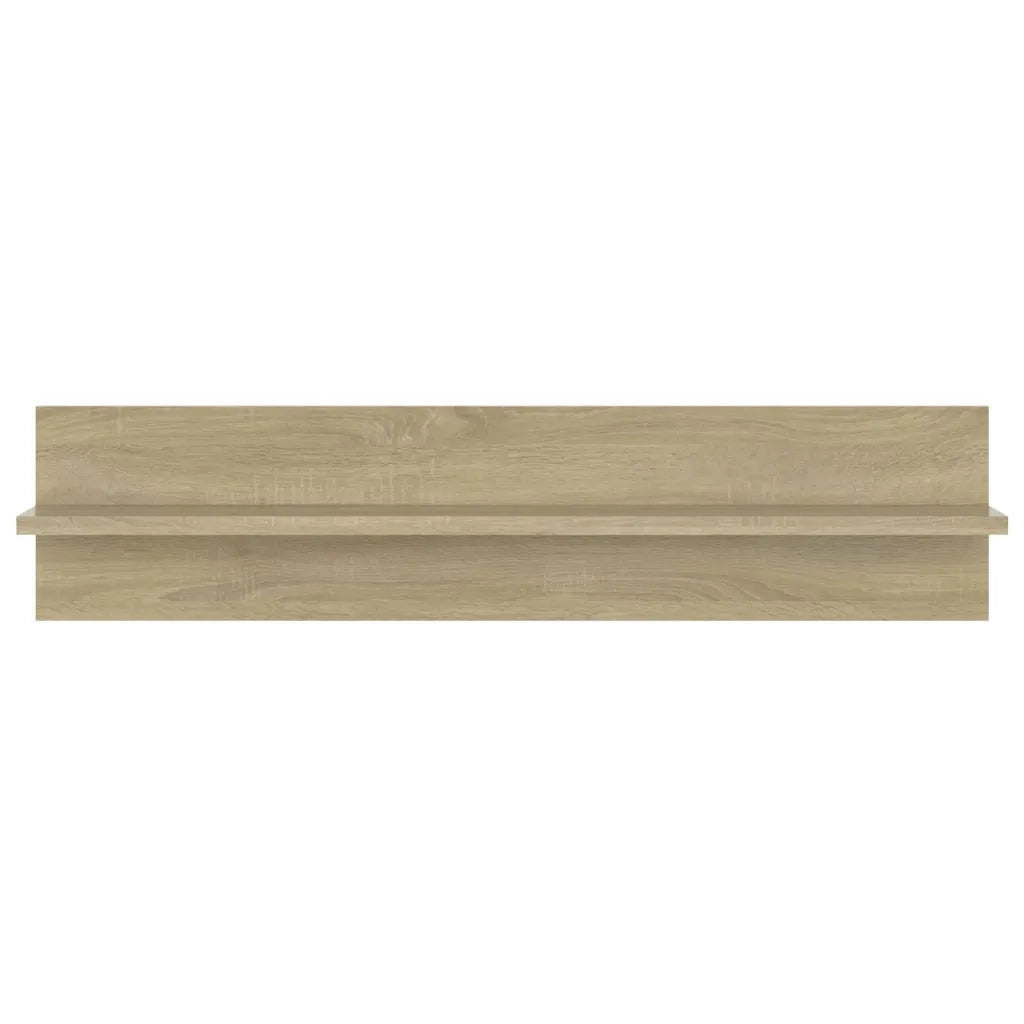 Mensole a Muro 4pz Rovere Sonoma 80x11,5x18cm Legno Multistrato 807340