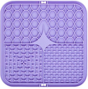 Mat per cani con spazzola di silicone, Mat per gatti con aspirapolvere per bagni, allenamento e cura, blu, 20*20cm