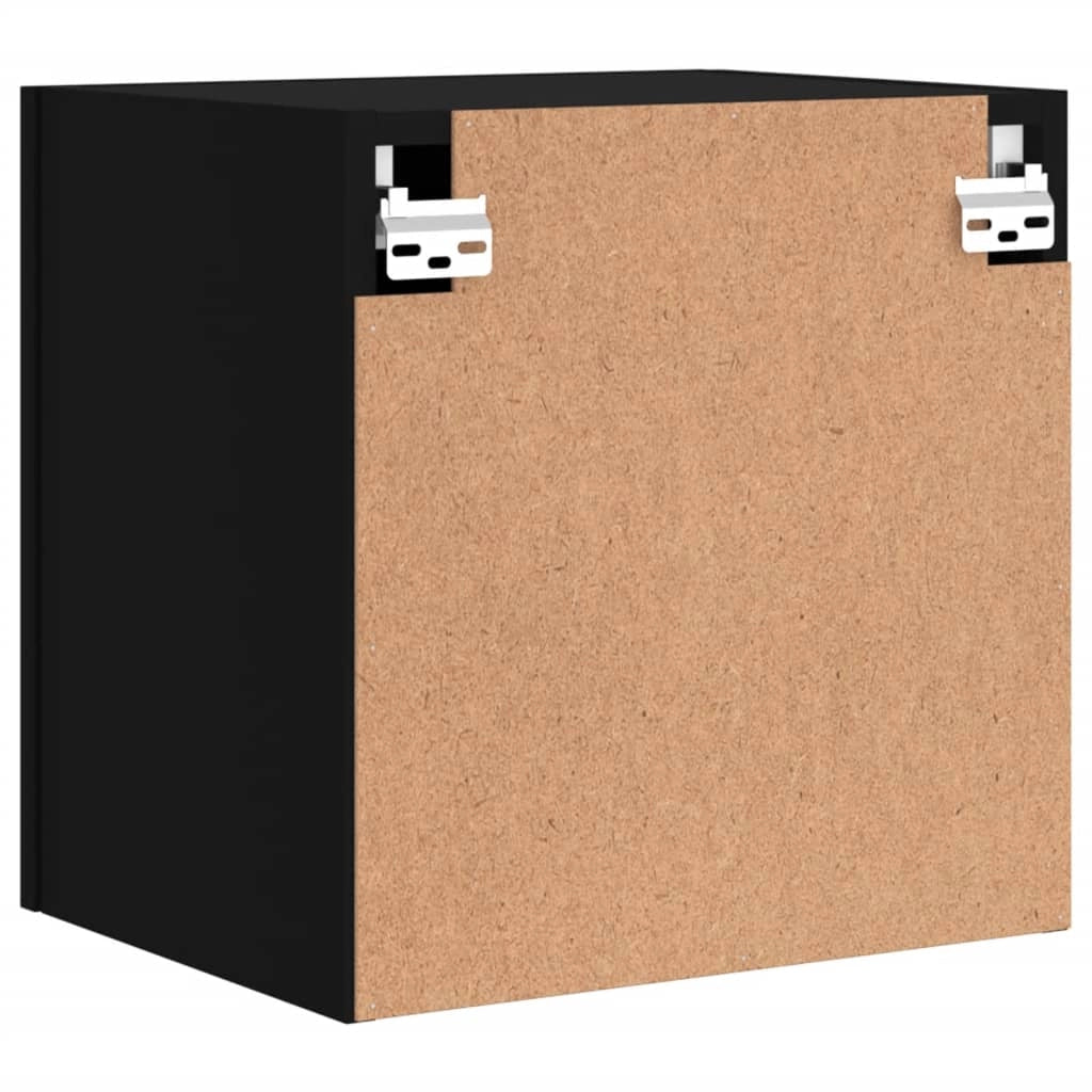 Mobile TV multimediale da parete mensola TV credenza TV adatto per sala da pranzo soggiorno camera da letto 2 pezzi 40,5 x 30 x 40 cm legno ingegnerizzato nero 02_0028916