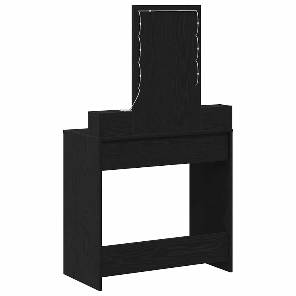 Tavolo da Trucco Nero 79 x 41 x 140 cm Legno ingegnerizzato 865164