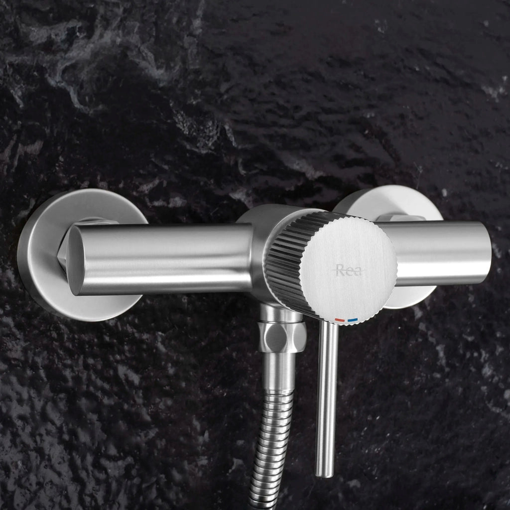 Rubinetto Doccia Rea Lungo Stripe Brush Nickel
