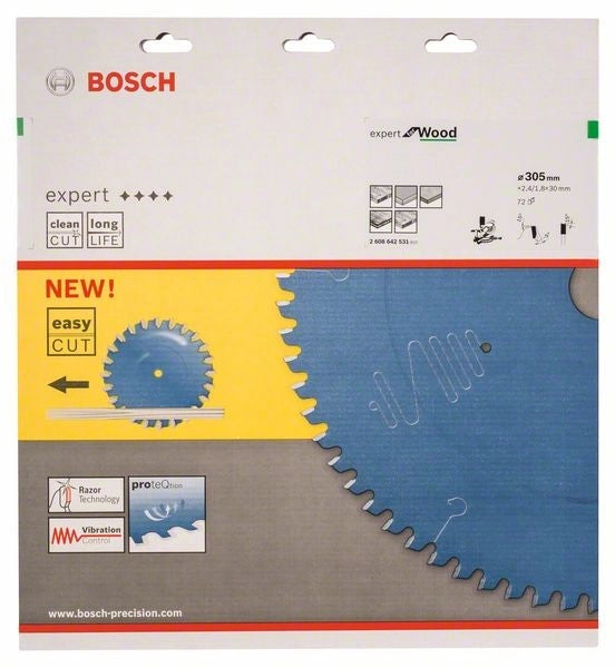 2608642531 - Lama per troncatrice Expert for Wood 305 x 30 x 2,4 mm, 72