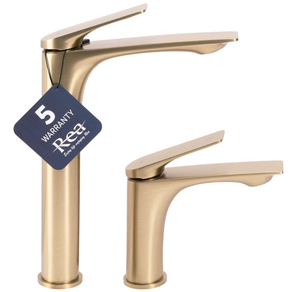 Rubinetto Da Bagno Rea Avalon Brush Gold Low