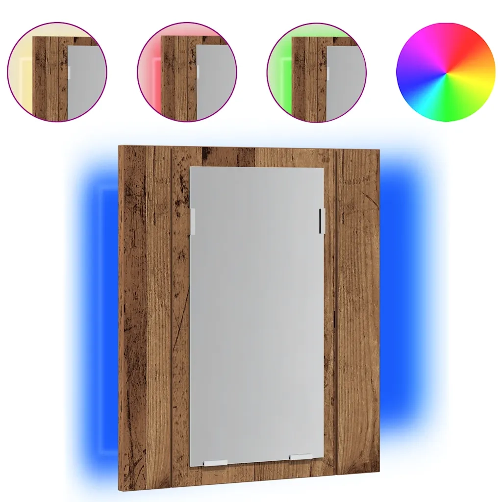 Mobile da Bagno Legno Antico 40x12x45cm in Legno Multistrato