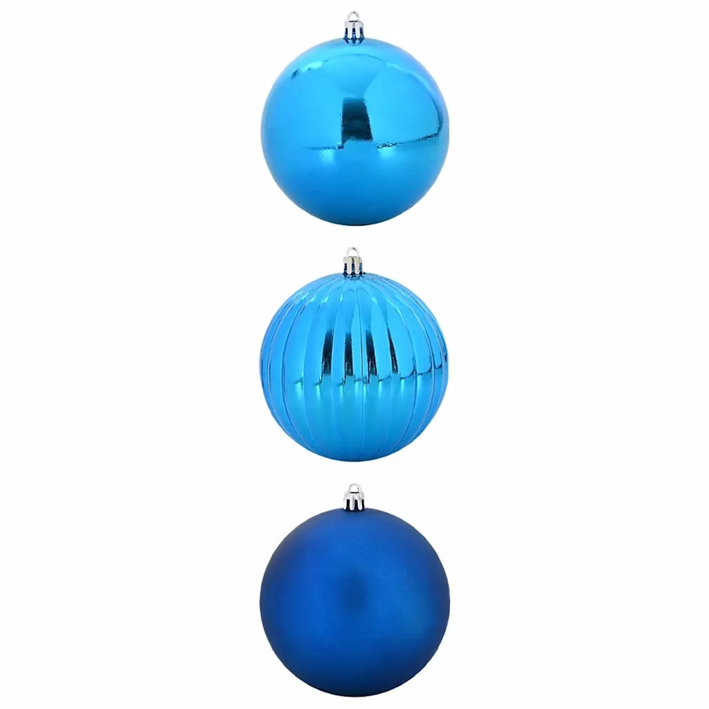Set di Palle di Natale 3 pz-Decorazioni natalizie Blu Plastica