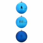 Set di Palle di Natale 3 pz-Decorazioni natalizie Blu Plastica