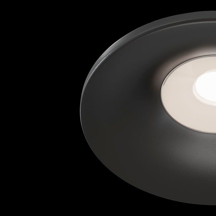 Faretto da incasso Downlight in Alluminio Barret Nero