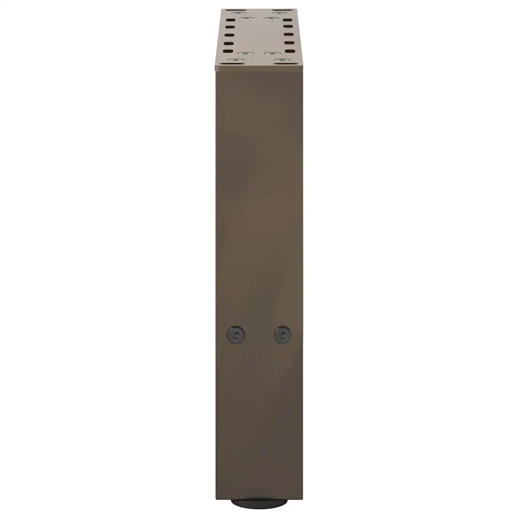Gambe per Tavolino da Caffè in Acciaio Naturale 2 pz 40x(30-31) cm Acciaio 4013259