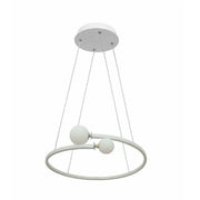 Trade Shop - Lampadario Led 34 W A Sospensione Design Moderno In Alluminio Pvc Luce 6500k A58 -