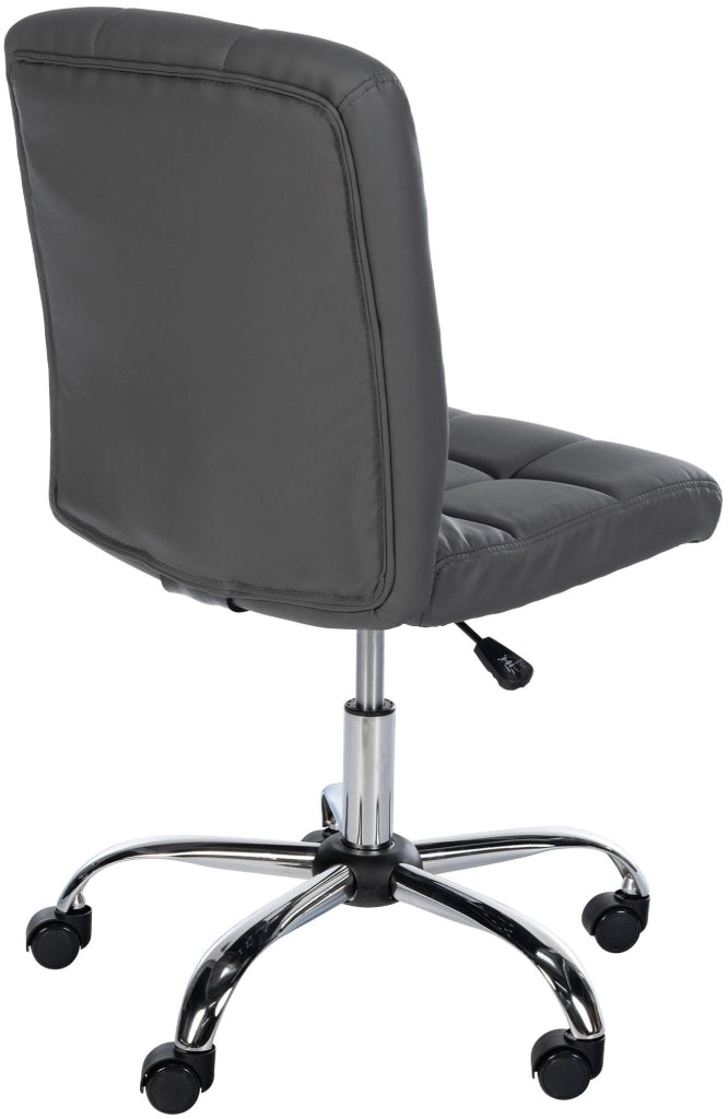 Sedia da ufficio Trenton in similpelle grigio