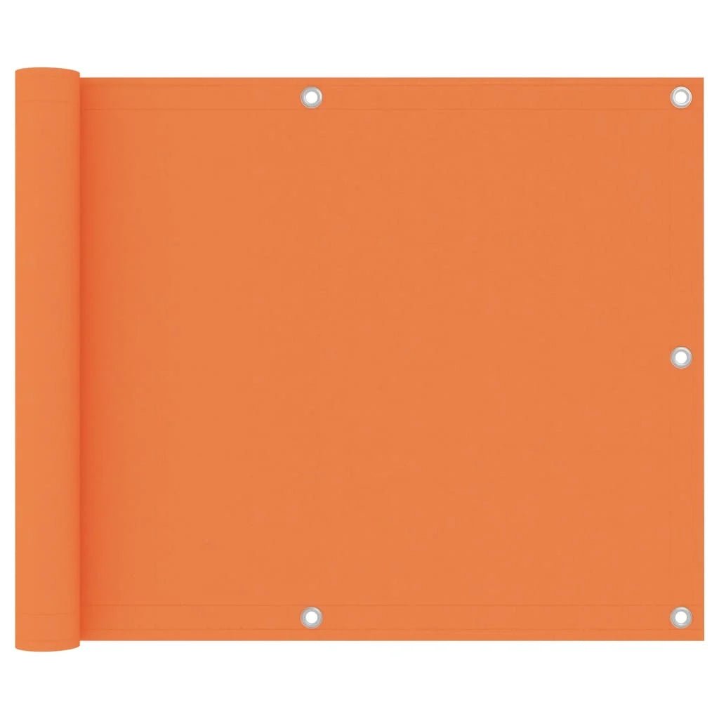 Schermo per balcone schermo per la privacy 75 x 500 cm tessuto Oxford arancione 02_0010300