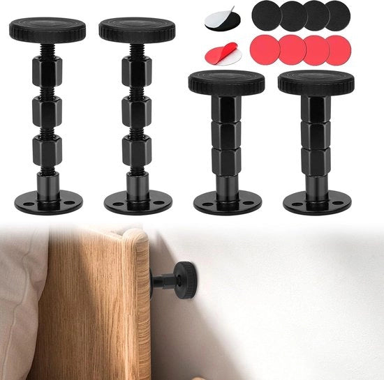 Spazianti anti-scricchiolamento adattabili per letti e mobili - Set da 4