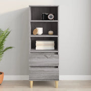 Credenza-Buffet-Armadio da cucina Grigio Sonoma 40x36x110 cm in Legno Multistrato 344749