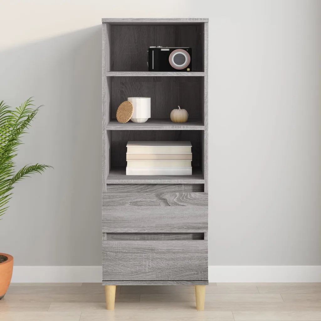 Credenza-Buffet-Armadio da cucina Grigio Sonoma 40x36x110 cm in Legno Multistrato 344749