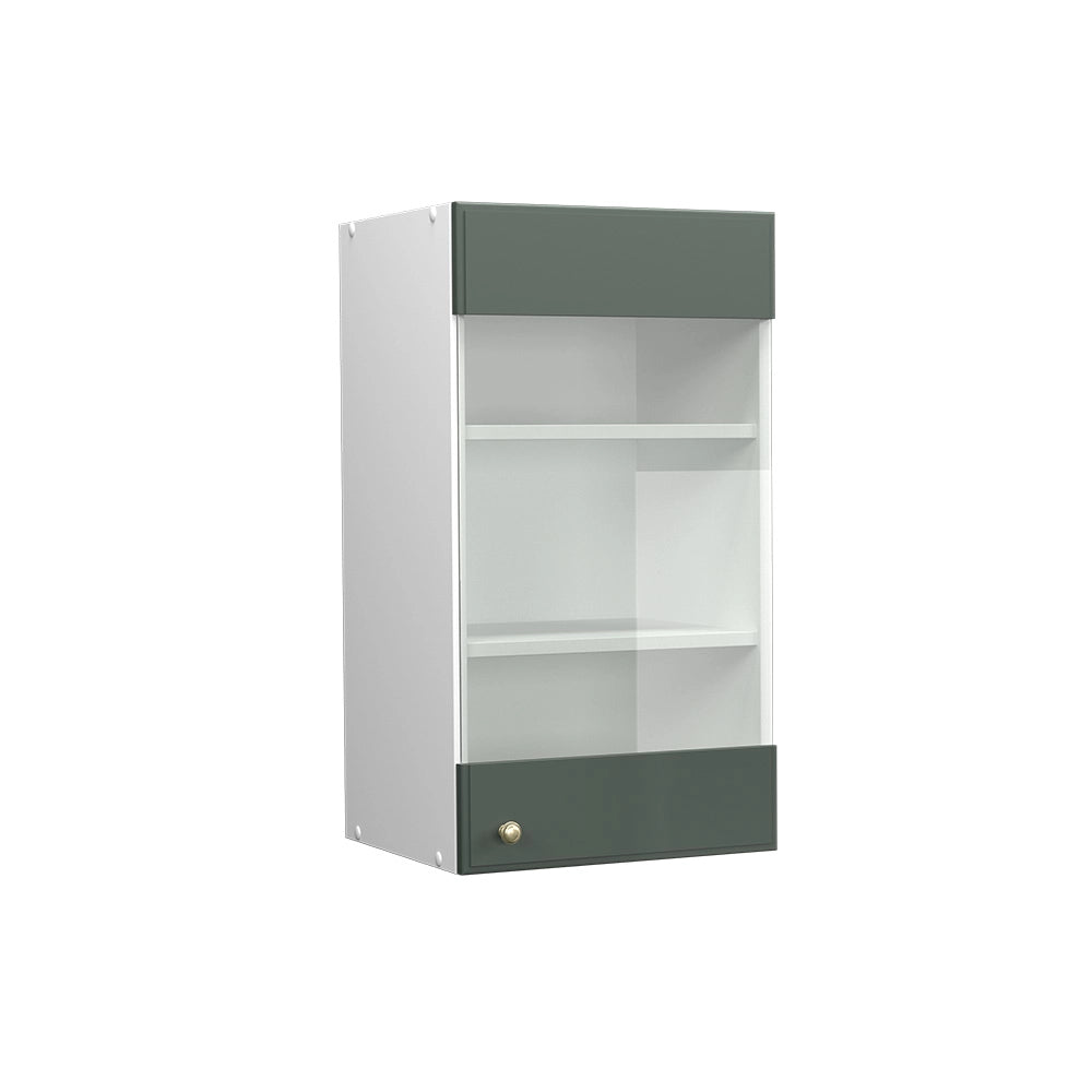 Vicco Mobile da cucina in vetro Verde-oro Country House 40 cm