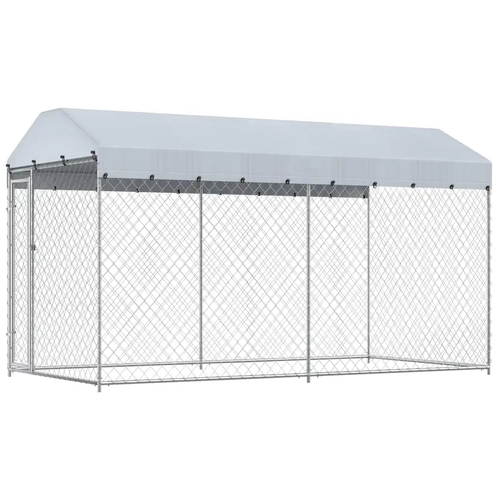 Canile da Esterno con Tetto 382x192x225 cm 145024