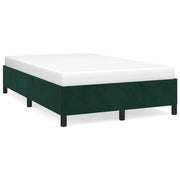 Letto matrimoniale | Letto per adulti | Giroletto senza Materasso Verde Scuro 120x190 cm Velluto